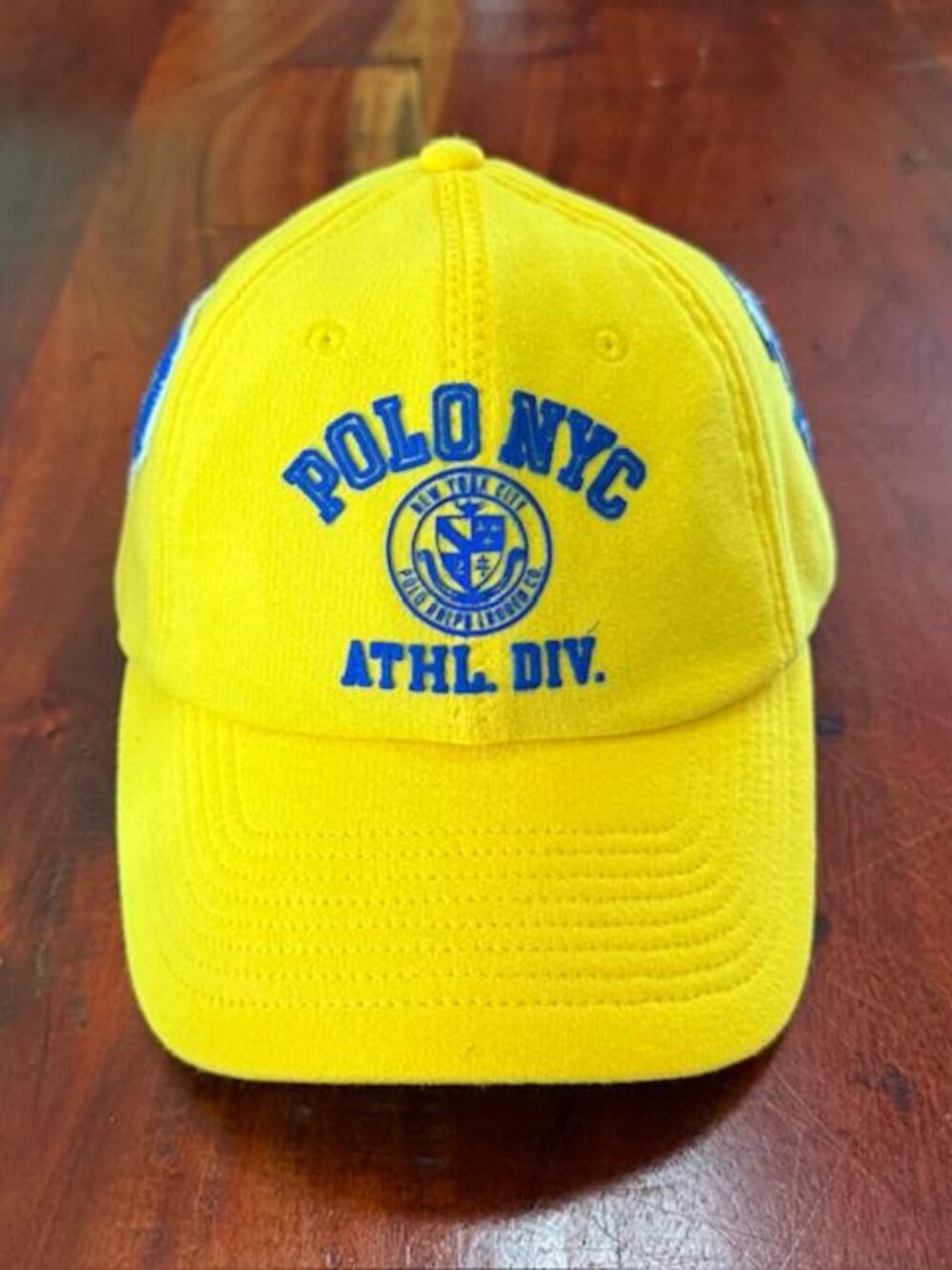 NWT RALPH LAUREN 1 OF 1 POLO NYC ATHL DIV CREST P LETTERMAN AND #3 PATCHES CAP